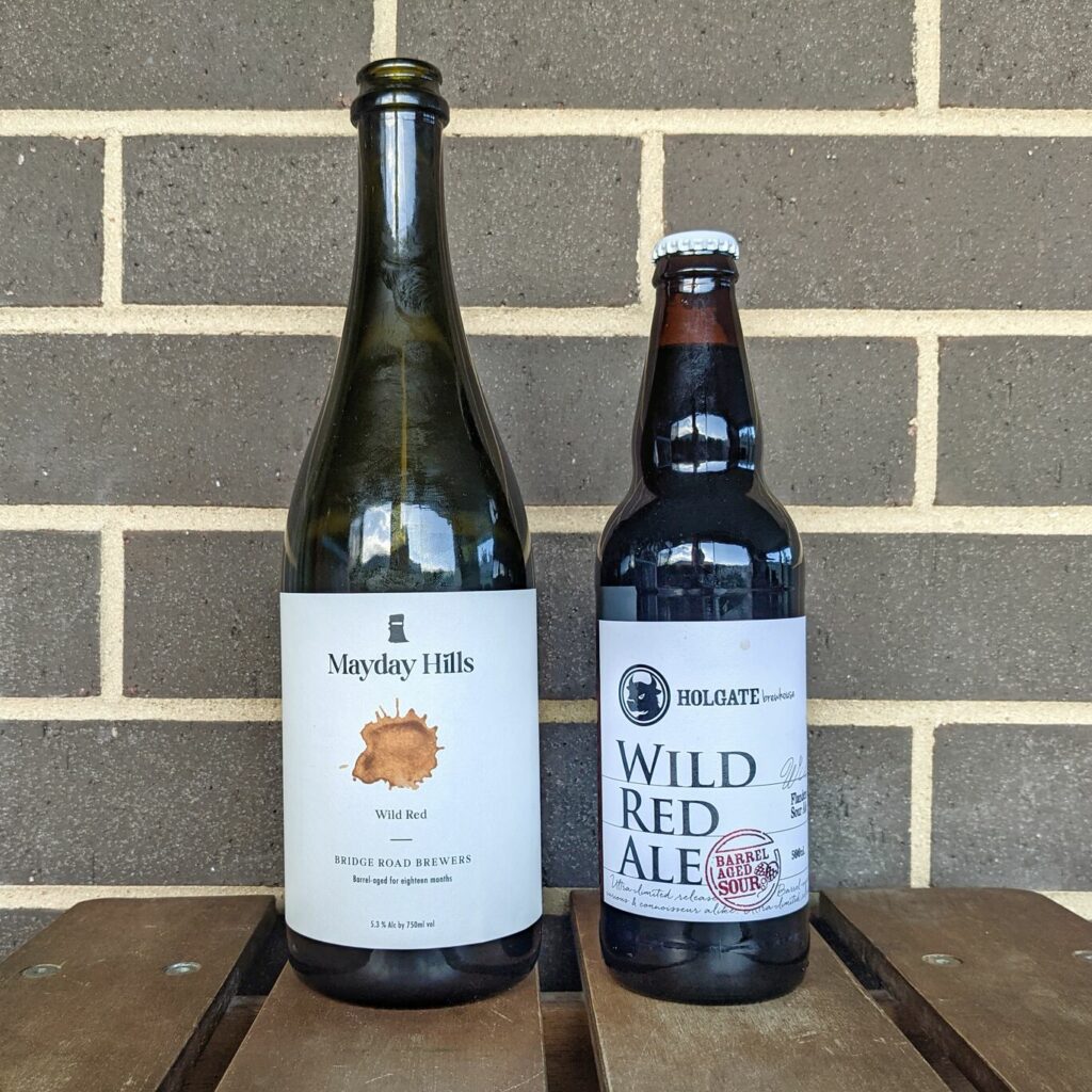 Mayday Hills and Holgate Wild Red bottles