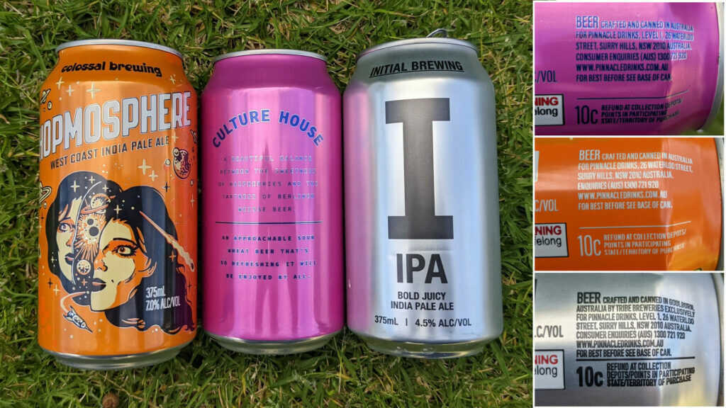 Colossal Brewing, Culture House Brewing and Initial Brewing plus fine print