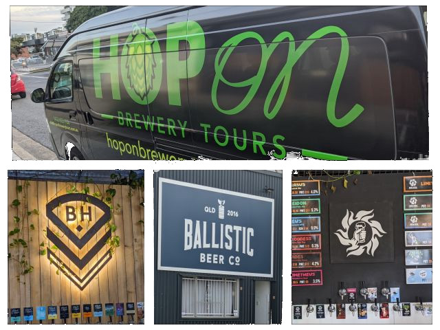 Hop On Brewery Tours, Black Hops, Ballistic Beer Co and Helios Brewing Company