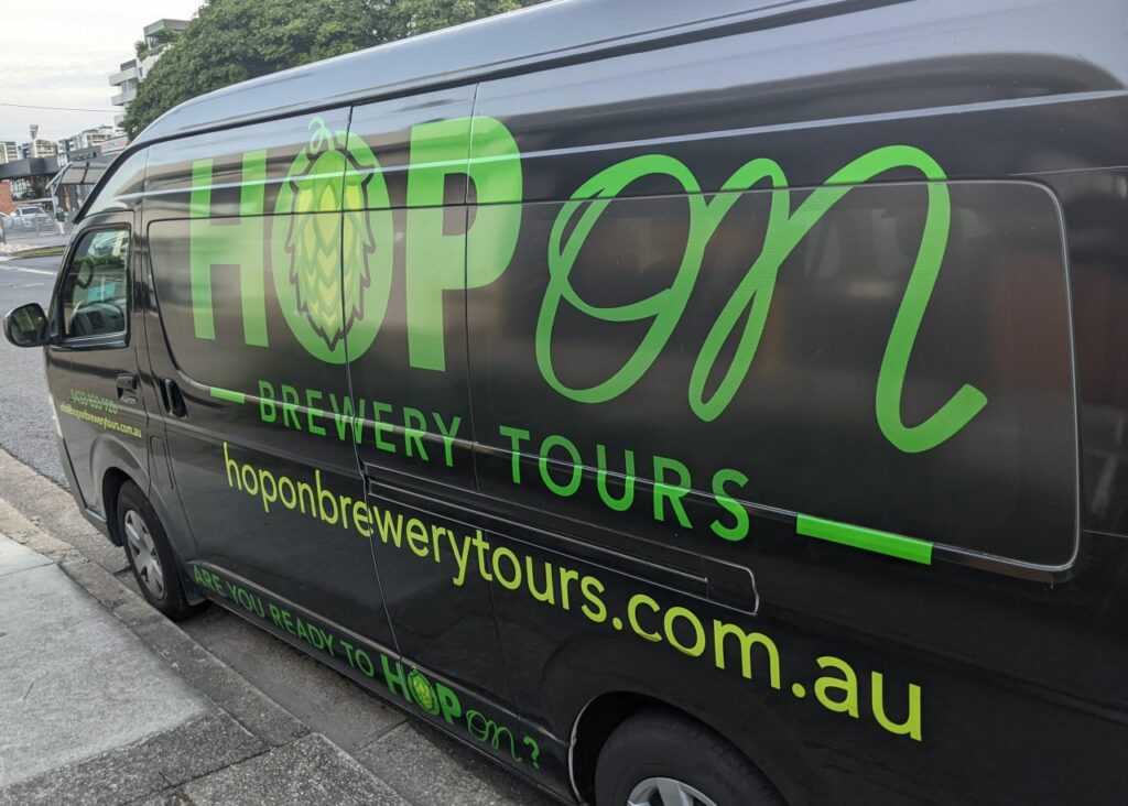 Hop On Brewery Tours bus